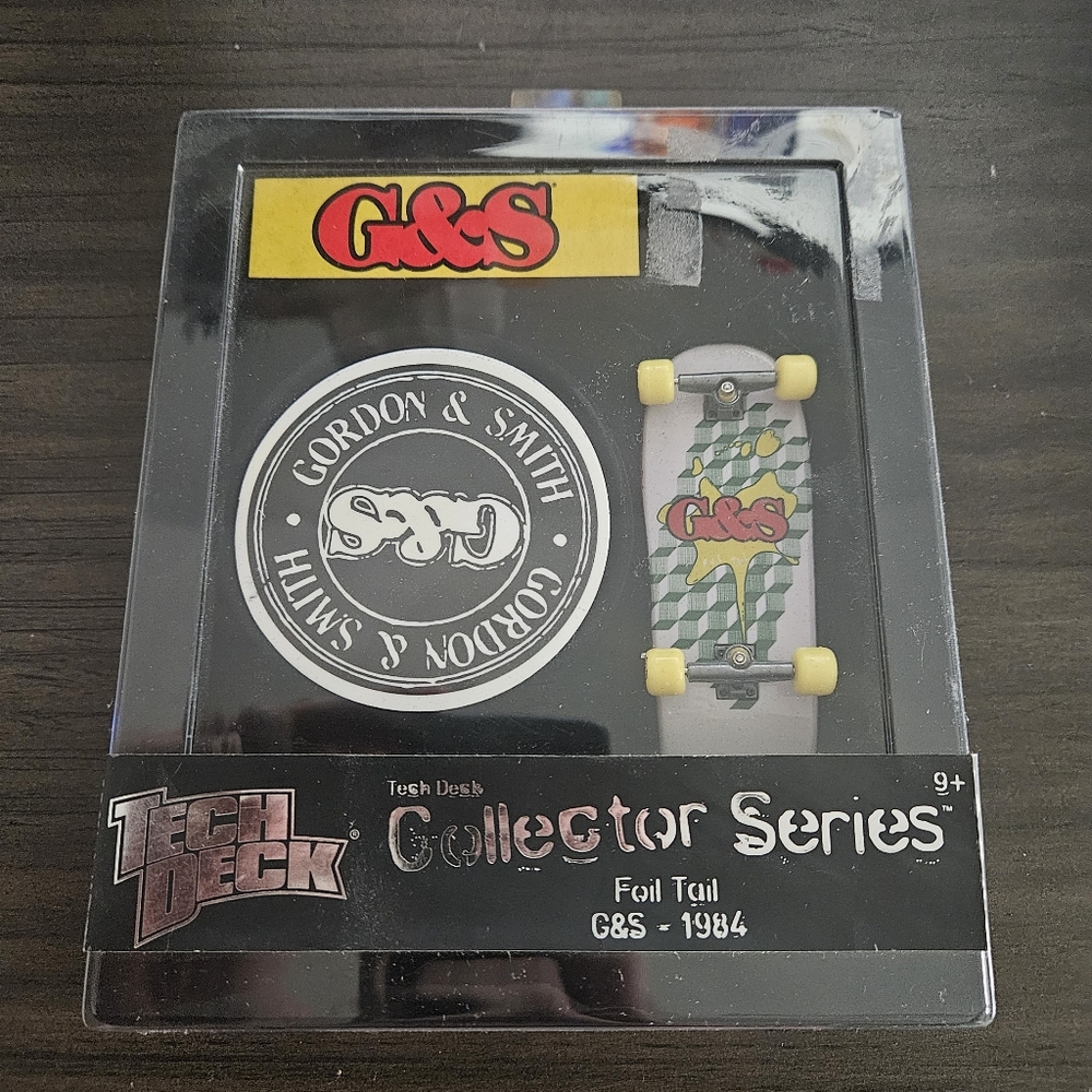 Q8-59 TECH DECK FINGER SKATEBOARD - G&S FOIL TAIL 1984 - MARK “GATOR” ROGOWSKI